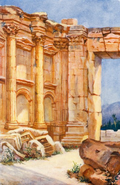 Bacchuksen temppeli, Baalbek, sisätilat (värilitro) tekijältä Margaret Thomas