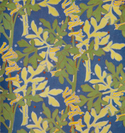 "Design for Block Printed Silk", 1926 tekijältä Margery Tomlin