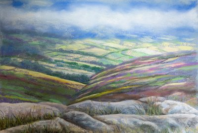Misty Lake District, 2022 (pastelli) tekijältä Margo Starkey