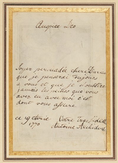 Nimikirjoituskirje Thérèselle tai Barbe Durieux