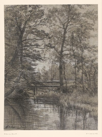 Lampi metsässä tekijältä Maria Bilders van Bosse (signed by artist)