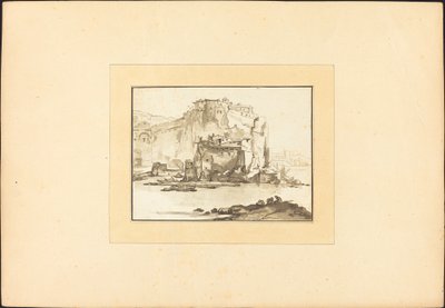 Välimeren merimaisema tekijältä Maria Catharina Prestel after Thomas Wyck