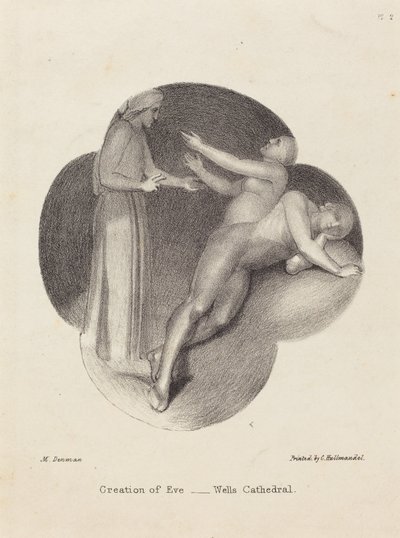 Eevan luominen Wellsin katedraalista tekijältä Maria Denman after John Flaxman