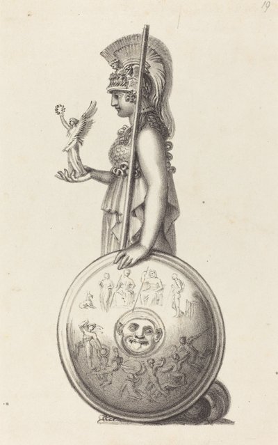 Minerva, kirjoittanut Phidas tekijältä Maria Denman after John Flaxman