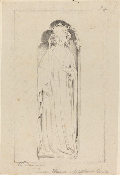 Queen Eleanor, Waltham Crossista tekijältä Maria Denman after John Flaxman