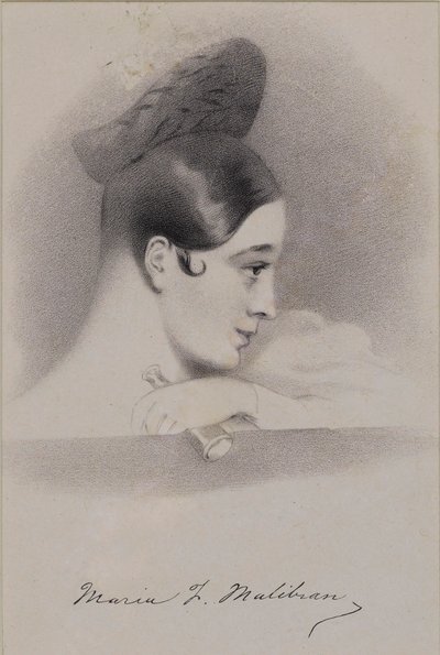 Omakuva, 1830-luvun alku. tekijältä Maria Malibran Garcia