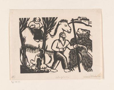Bärenführer (alkuperäinen nimi esineessä) tekijältä Maria Uhden (signed by artist)