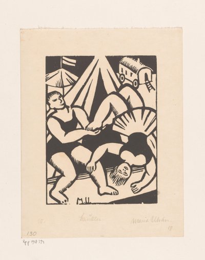 Gaukler (alkuperäinen nimi esineessä) tekijältä Maria Uhden (signed by artist)
