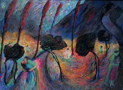 Rakkauden pyörre, c. 1917. tekijältä Marianne von Werefkin