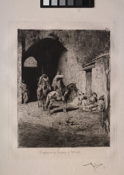 Casbahin vartija Tétouanissa tekijältä Mariano Fortuny y Marsal
