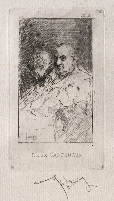 Kaksi kardinaalia. tekijältä Mariano José María Bernardo Fortuny y Carbó