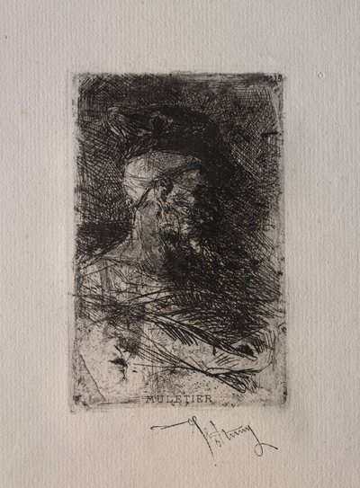 Muletier. tekijältä Mariano José María Bernardo Fortuny y Carbó