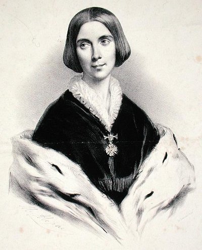 Madame Catinka de Dietz (litho) tekijältä Marie Alexandre (after) Alophe