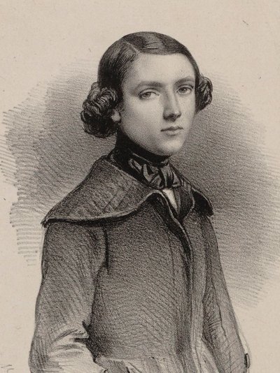Urkurin ja säveltäjän Louis James Alfred Lefébure-Welyn muotokuva 1817-1869, 1840. tekijältä Marie Alexandre Menut Alophe