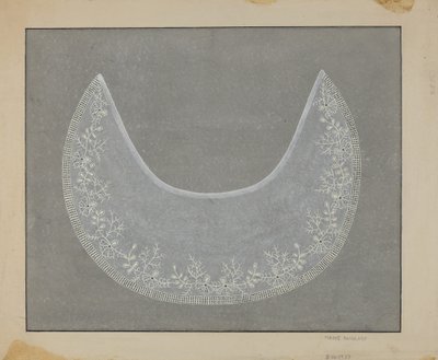 Brodeerattu kaulus, c. 1936. tekijältä Marie Famularo