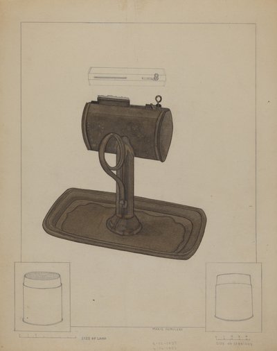 Lamppu ja talisiivilä, c. 1936. tekijältä Marie Famularo