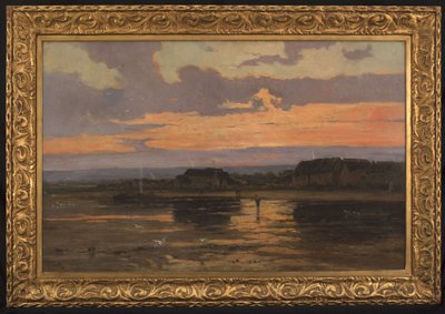 Yksinäisyys illalla: 1887 (öljy kankaalle). tekijältä Marie Joseph Leon Clavel Iwill