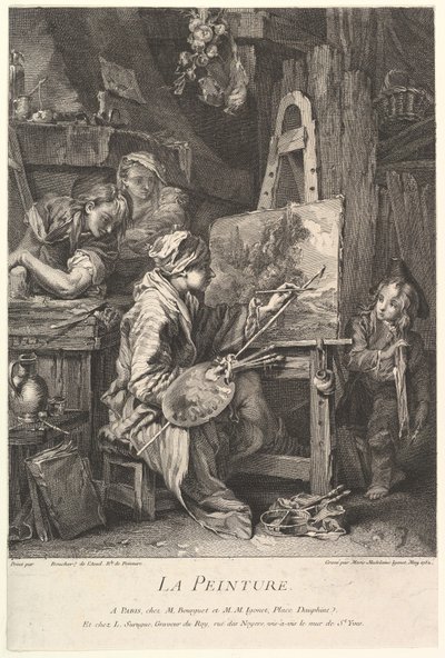 Maalaus, 1752. tekijältä Marie Madeleine Igonet