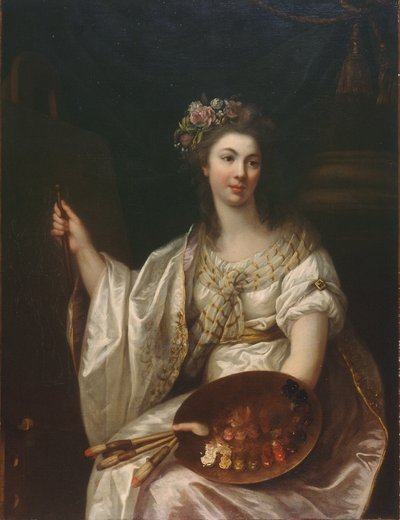ranska: Allégorie de la peinture Maalaustaiteen allegoriaa tekijältä Marie Victoire Lemoine