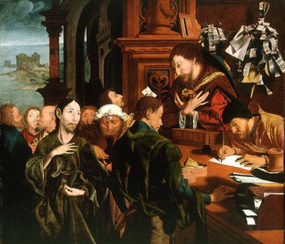 Pyhän Matteuksen kutsumus, 1536. tekijältä Marinus Claesz Reymerswaele van