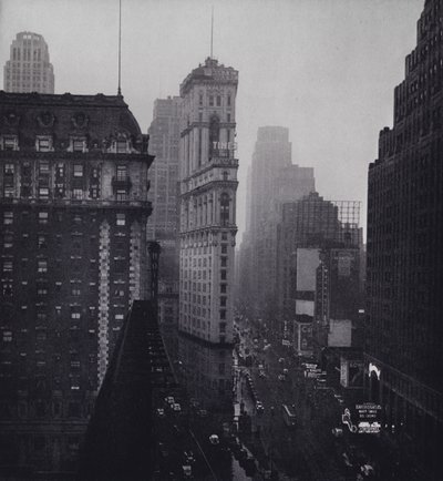 Manhattan: Sadetta Times Squaren yllä (m/w kuva) tekijältä Mario Bucovich
