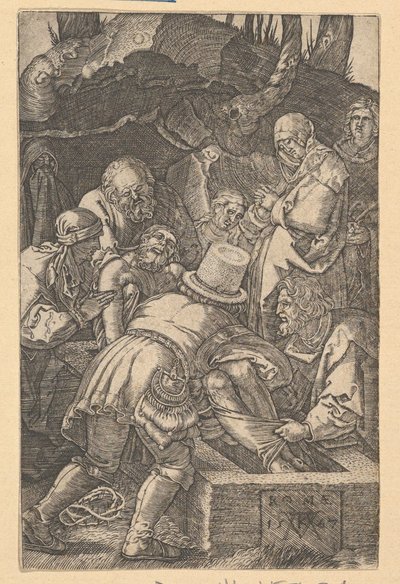 Hautaus, 1567. tekijältä Mario Cartaro