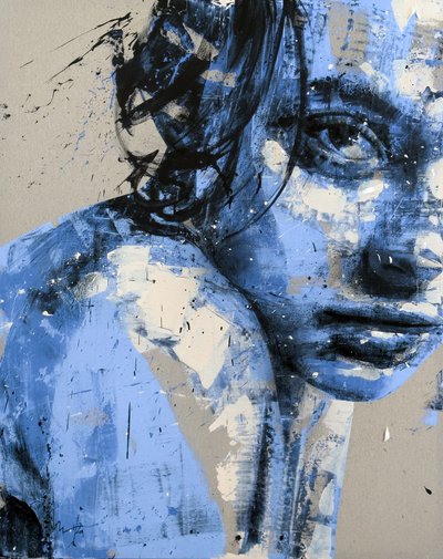 Somnium nro 12, sarja XIII, 2024 (akryyli ja öljy käännetylle kankaalle) tekijältä Mario Henrique