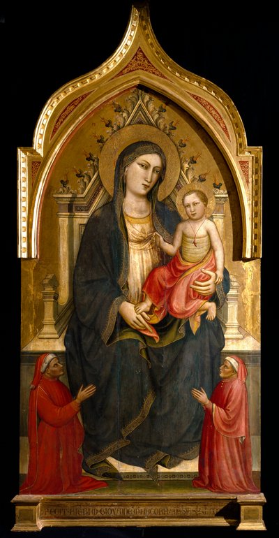 Neitsyt lapsen kanssa Mariotto di Nardon (1394-1424) maalaus 1404 noin. Aurinko 167,2x92,2 cm Assisin San Francescon basilikan aarremuseo. Perkins College tekijältä Mariotto di Nardo