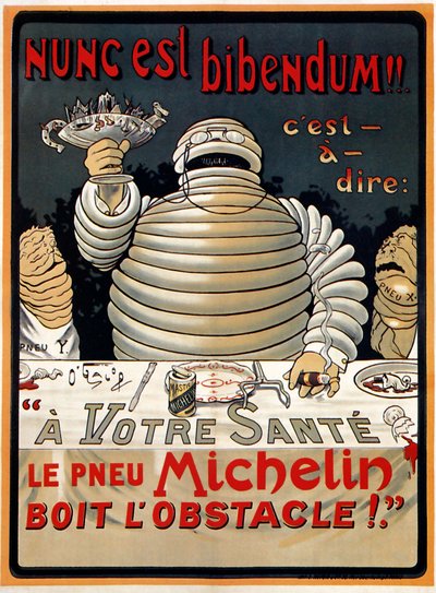 "Nunc est Bibendum" Michelin tekijältä Marius (1867 1946) Rossillon