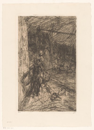 Poika aasilla tekijältä Marius Bauer (signed by artist)