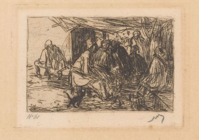 Kahvila Konstantinopolissa tekijältä Marius Bauer (signed by artist)