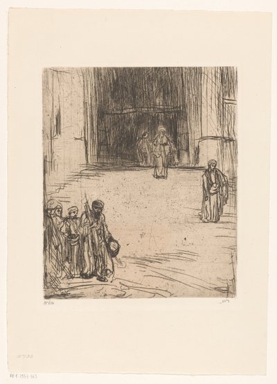 Moskeija Konstantinopolissa tekijältä Marius Bauer (signed by artist)