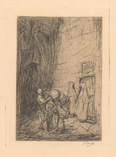 Ottomaanien kauppias tekijältä Marius Bauer (signed by artist)