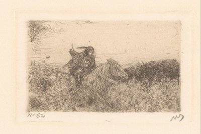 Ratsastaja tekijältä Marius Bauer (signed by artist)
