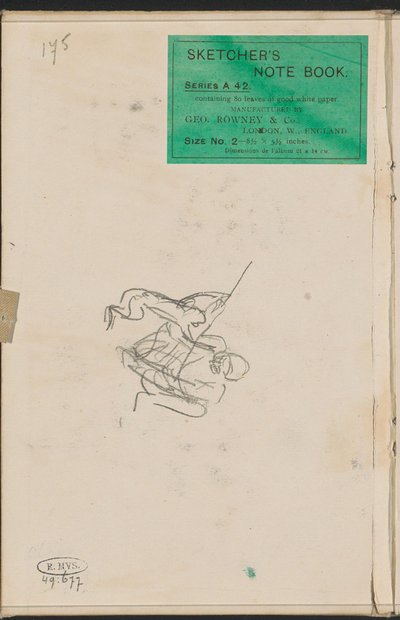 Gehockter Mann mit einem Affen tekijältä Marius Bauer
