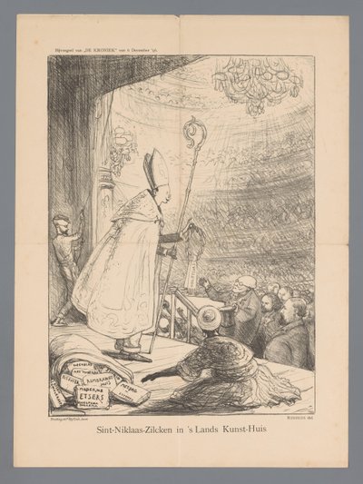 Sint-Niklaas-Zilcken in the Lands Kunst-Huis (otsikko esineessä) tekijältä Marius Bauer