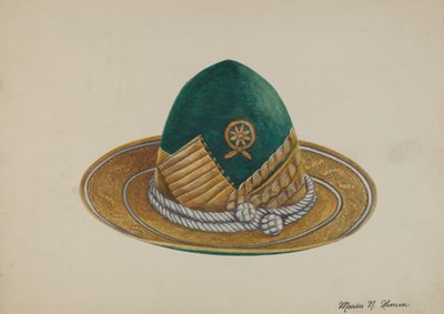 Espanjan lounainen: Hattu, n. 1937. tekijältä Marius Hansen