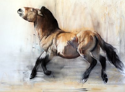 Muinainen hevonen (Przewalski talvella), 2014 tekijältä Mark Adlington