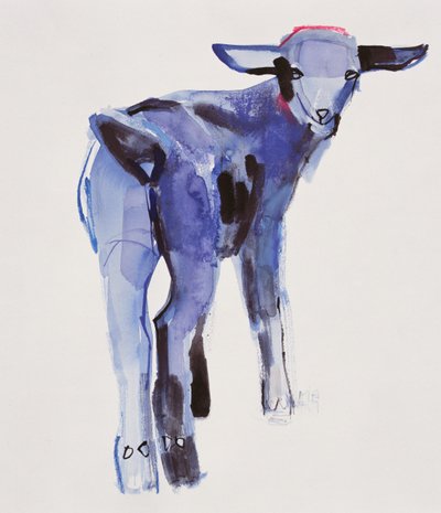 Blue Kid, Cazalla de la Sierra, 1999 (sekoitettu media paperille) tekijältä Mark Adlington