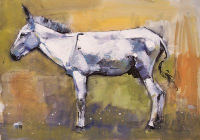 Donkey Stallion, Ronda, 1998 (sekoitettu media paperille) tekijältä Mark Adlington