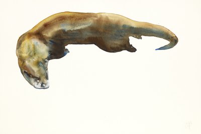 Kulta, akvarelli paperille (2014) tekijältä Mark Adlington