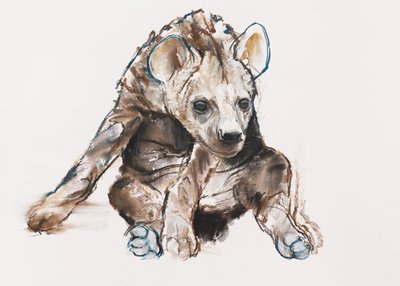 Hyaena Pupp (pää alaspäin), 2019 tekijältä Mark Adlington