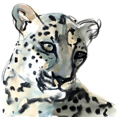 Persialainen, 2015, (akvarelli paperille) tekijältä Mark Adlington