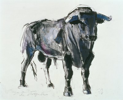 Plaza de Toros de Miajadas, 1998 (sekoitettu media paperille) tekijältä Mark Adlington