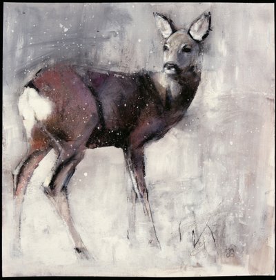 Roe Doe, 2000 (sekoitetut materiaalit paperille) tekijältä Mark Adlington