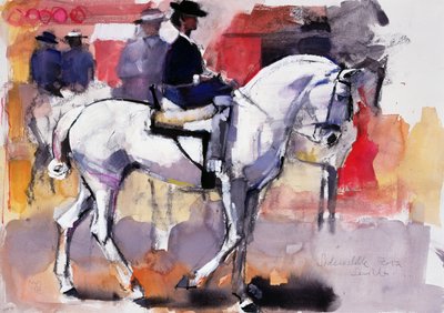 Sivusatula Feria de Sevillassa, 1998 (sekoitetut materiaalit paperille) tekijältä Mark Adlington