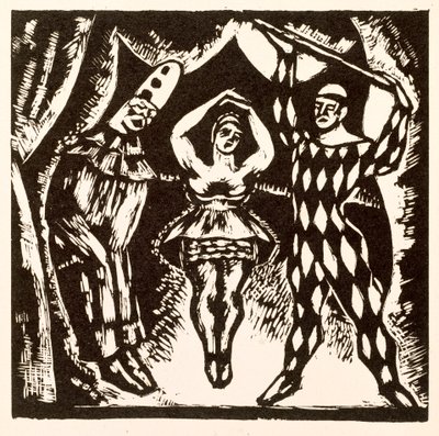Harlekinadi, Roger Fryn puupiirros tekijältä Mark Gertler