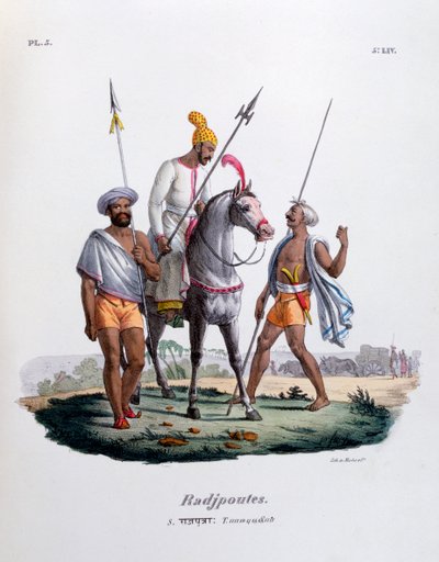 Rajputs, 1828 tekijältä Marlet et Cie