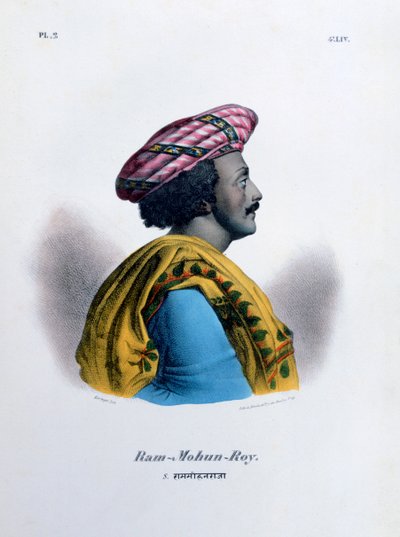 Ram Mohan Roy, Brahmo Samajin perustaja, 1828 tekijältä Marlet et Cie