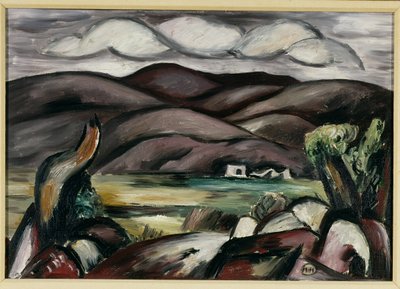 Maisema, New Mexico (öljy kankaalle) tekijältä Marsden Hartley
